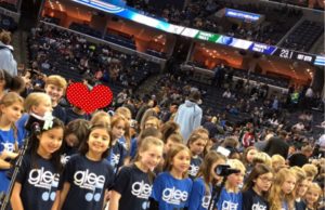 LES Glee Club performed at FedEx Forum
