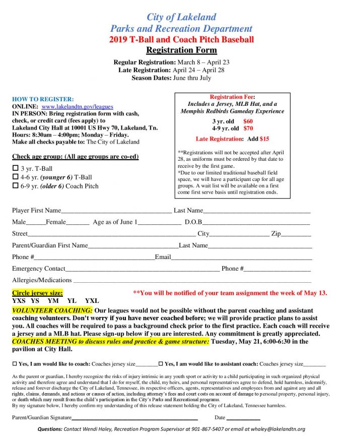 Lakeland opens registration today for youth baseball - Lakeland Currents