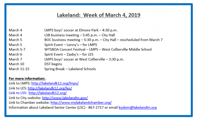 In Lakeland this week Lakeland Currents