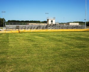press box lmps bleachers soccer field 22nd campus aug pa 1st football check system sports game turf ted horrell dr