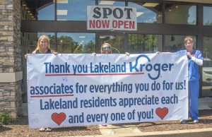 Come sign the banner, donate for pizza to Kroger Stonebridge Crossing staff