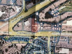 Map of proposed location for Dutch Bros coffee.