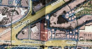 Map of proposed location for Dutch Bros coffee.