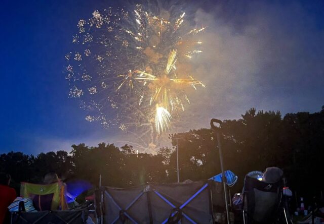 Fireworks at the 2025 Freedom Festival.