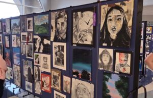 Lakeland Prep Honors Student Creativity at Art Show Artwork from different students at the art show