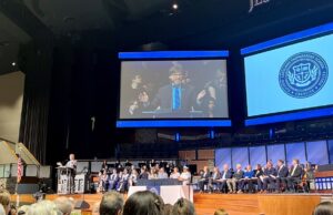 Inaugural Graduation Marks Historic Milestone for Lakeland Preparatory School Dr. Ted Horrell, Superintendent of the Lakeland School System, seen here speaking to the 2026 graduates on May 5, 2026. Dr. Horrell was hired in 2013 to help start the school system and has been the only Superintendent in its history.