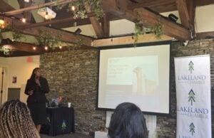 Dr. Gwendolyn Sutton, president of TCAT Memphis, speaking.